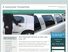 Tablet Screenshot of limousinessaltlakecity.com